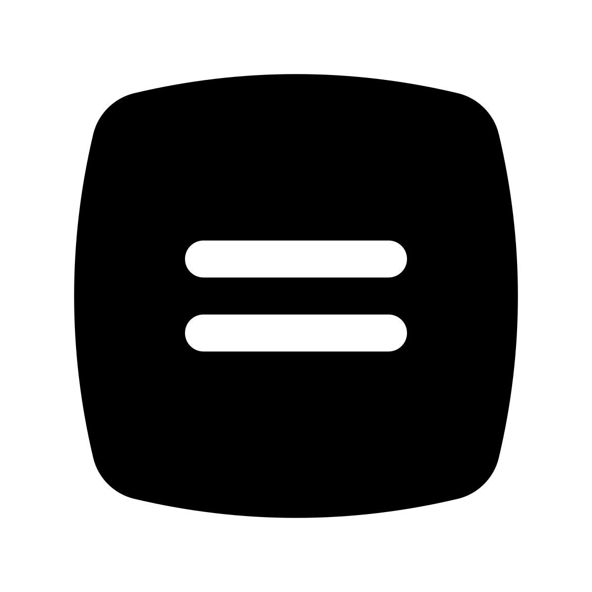 puffy filled style знак равенства 2 icon