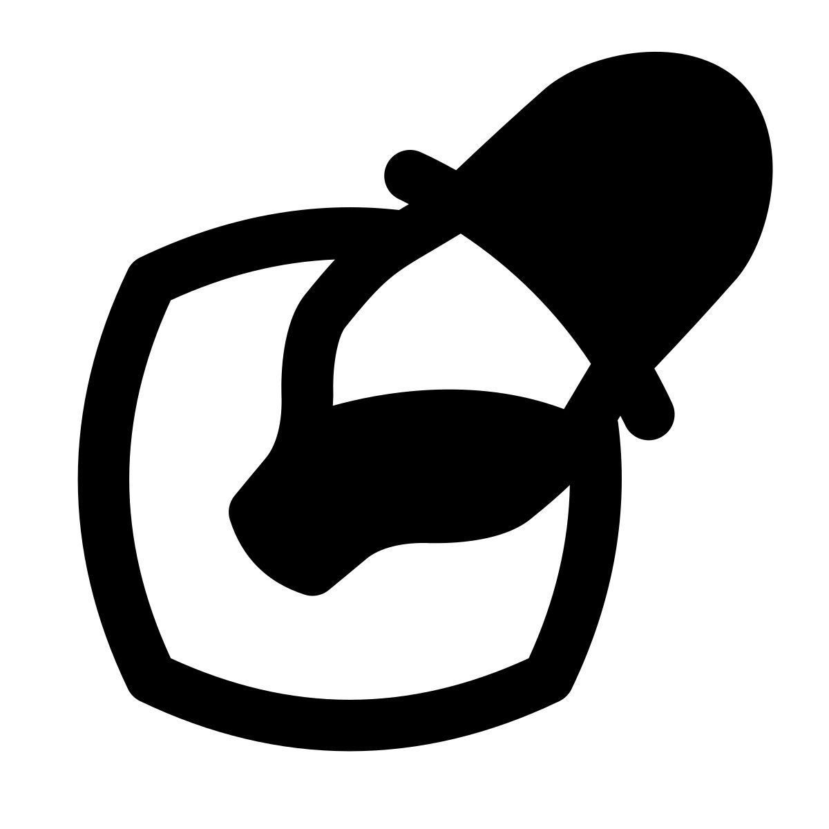 puffy filled style example icon