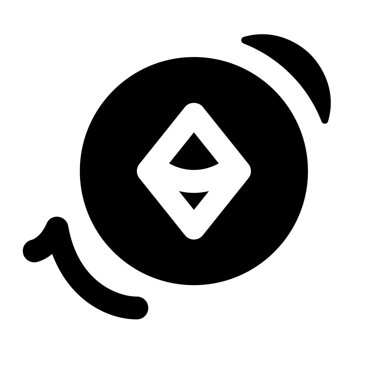 puffy filled style crypto icon