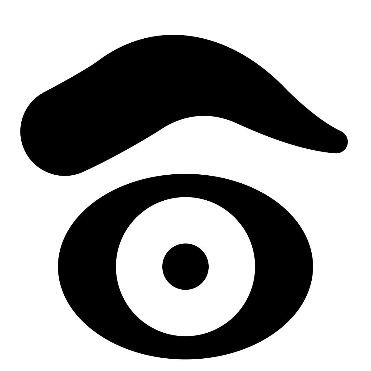 puffy filled style бровь icon