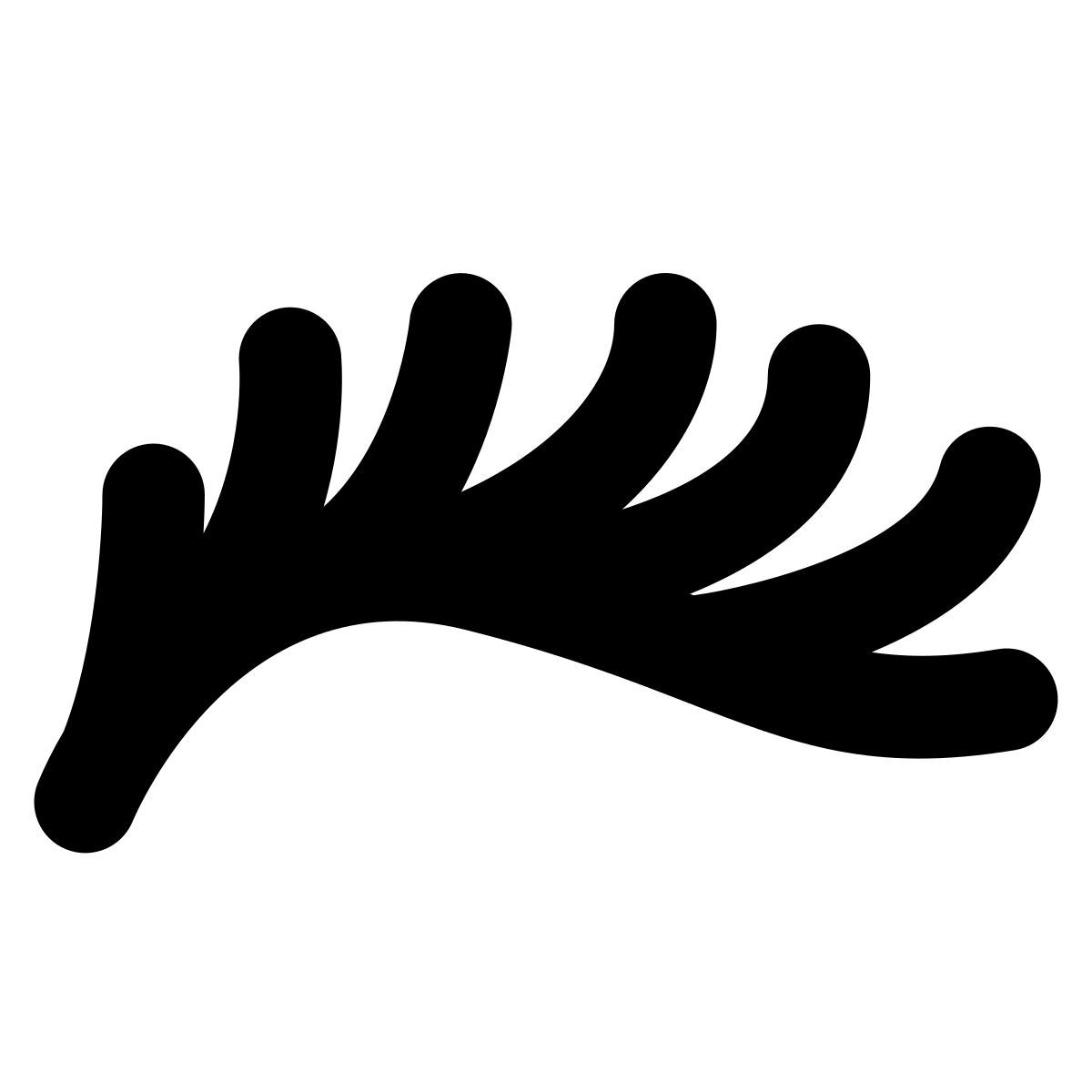 puffy filled style pestaña icon