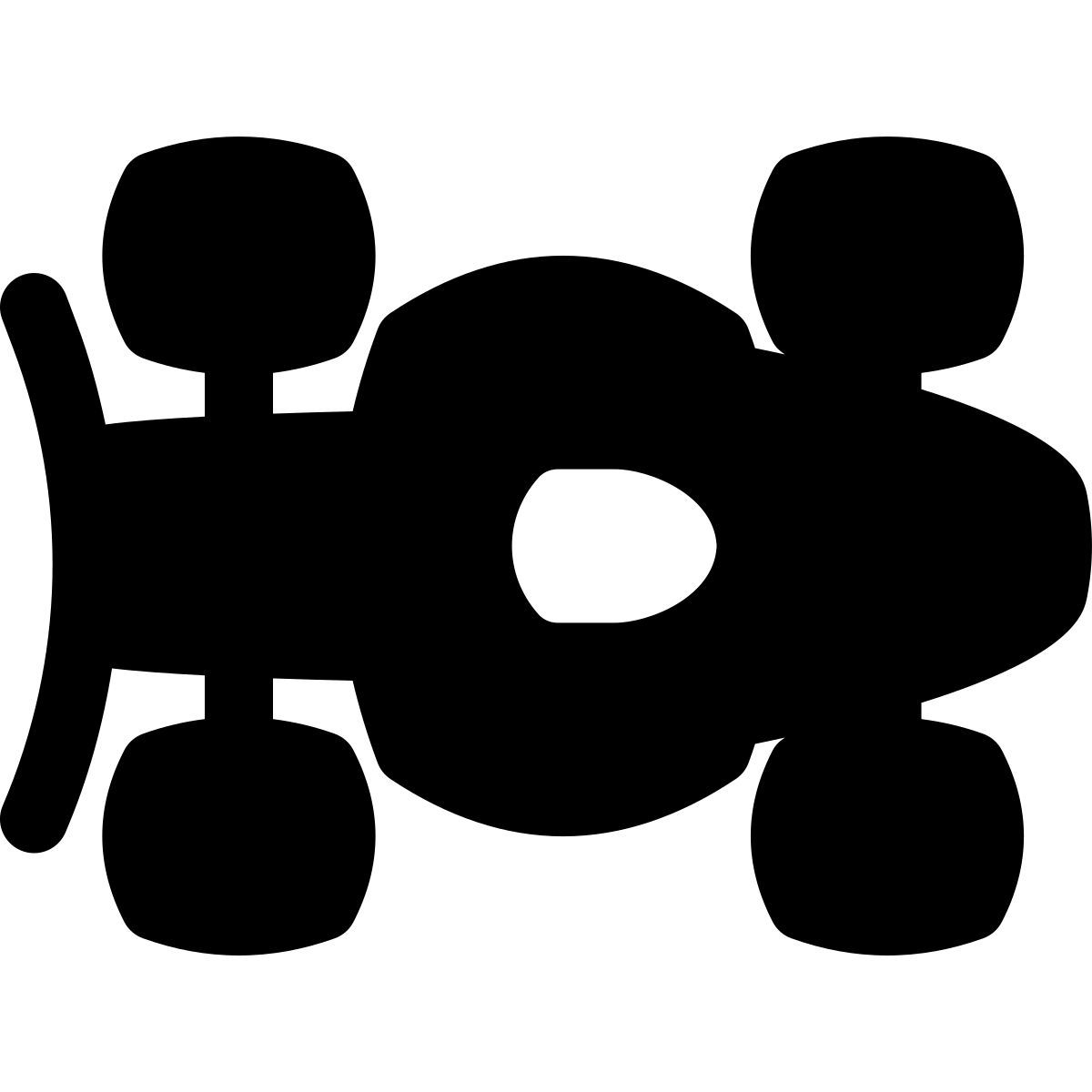 puffy filled style болид формулы  сверху icon