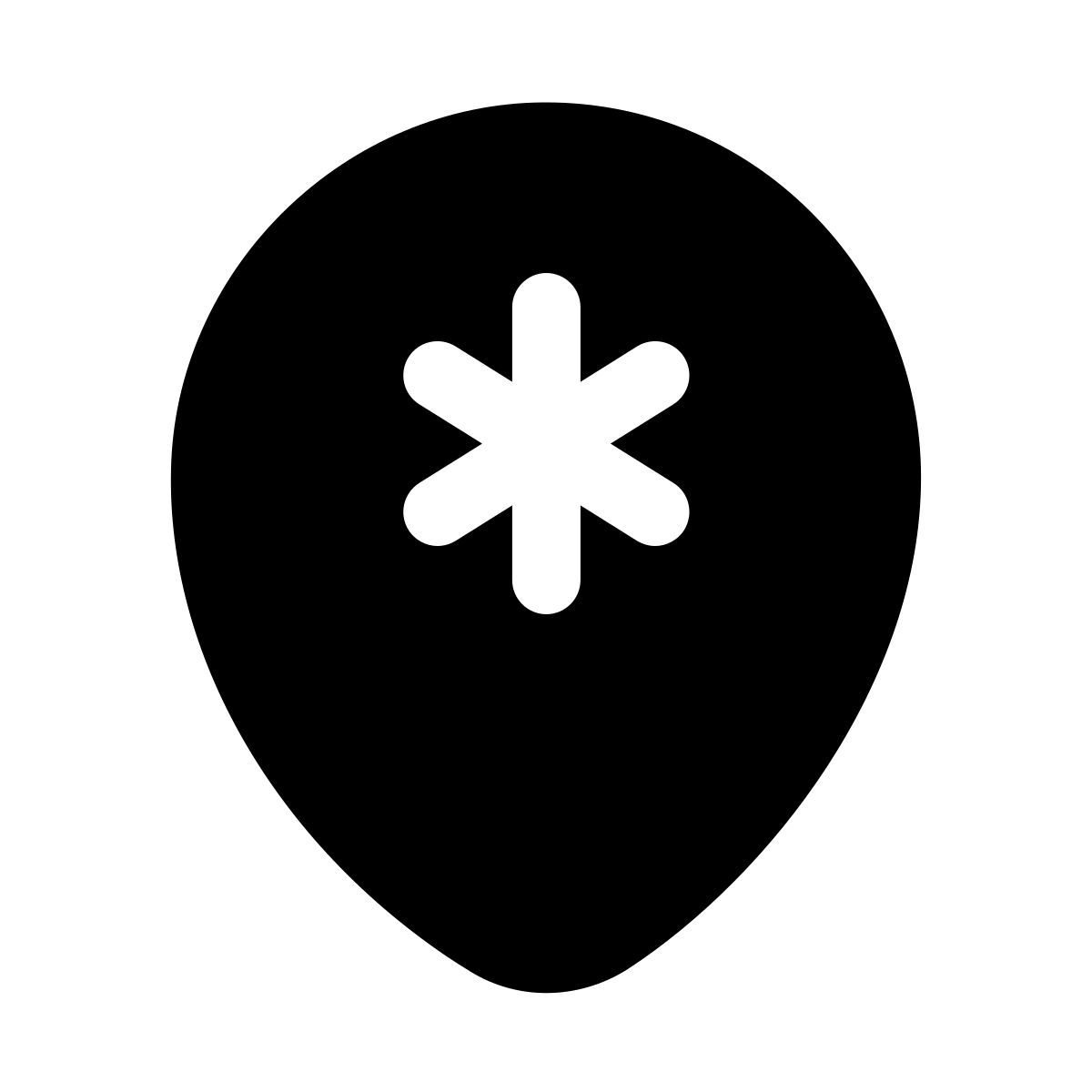 puffy filled style krankenhaus finden icon