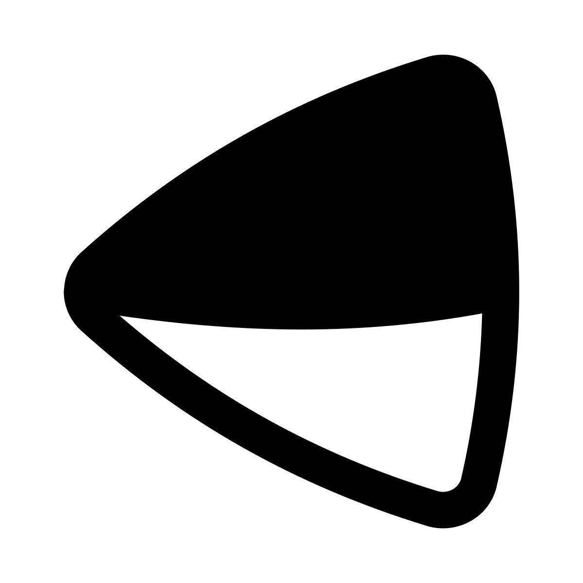 puffy filled style flip horizontal icon