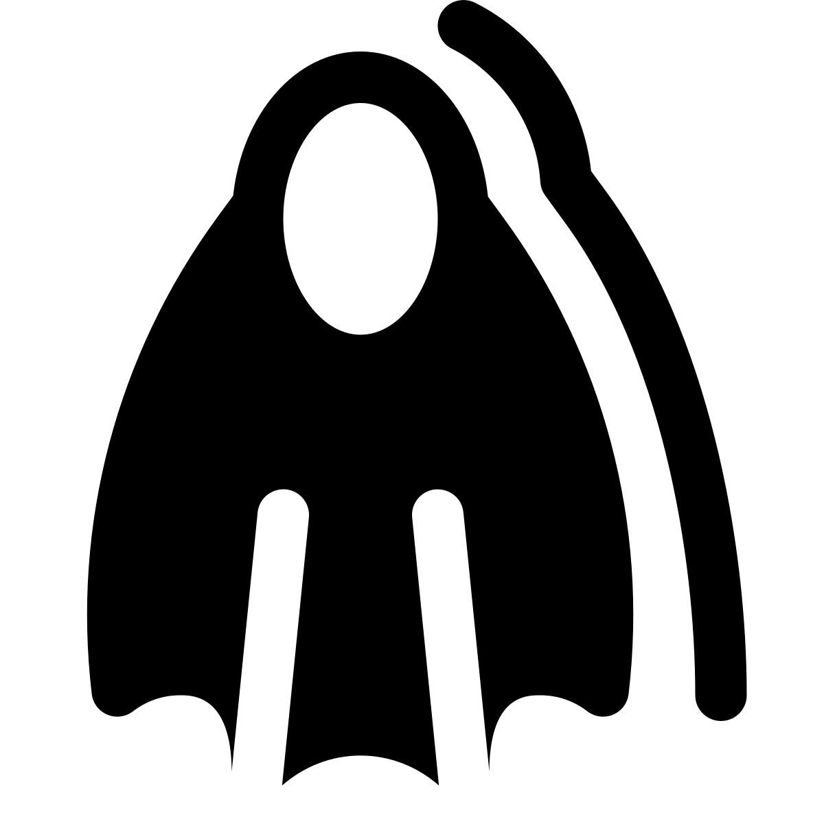 puffy filled style aletas icon