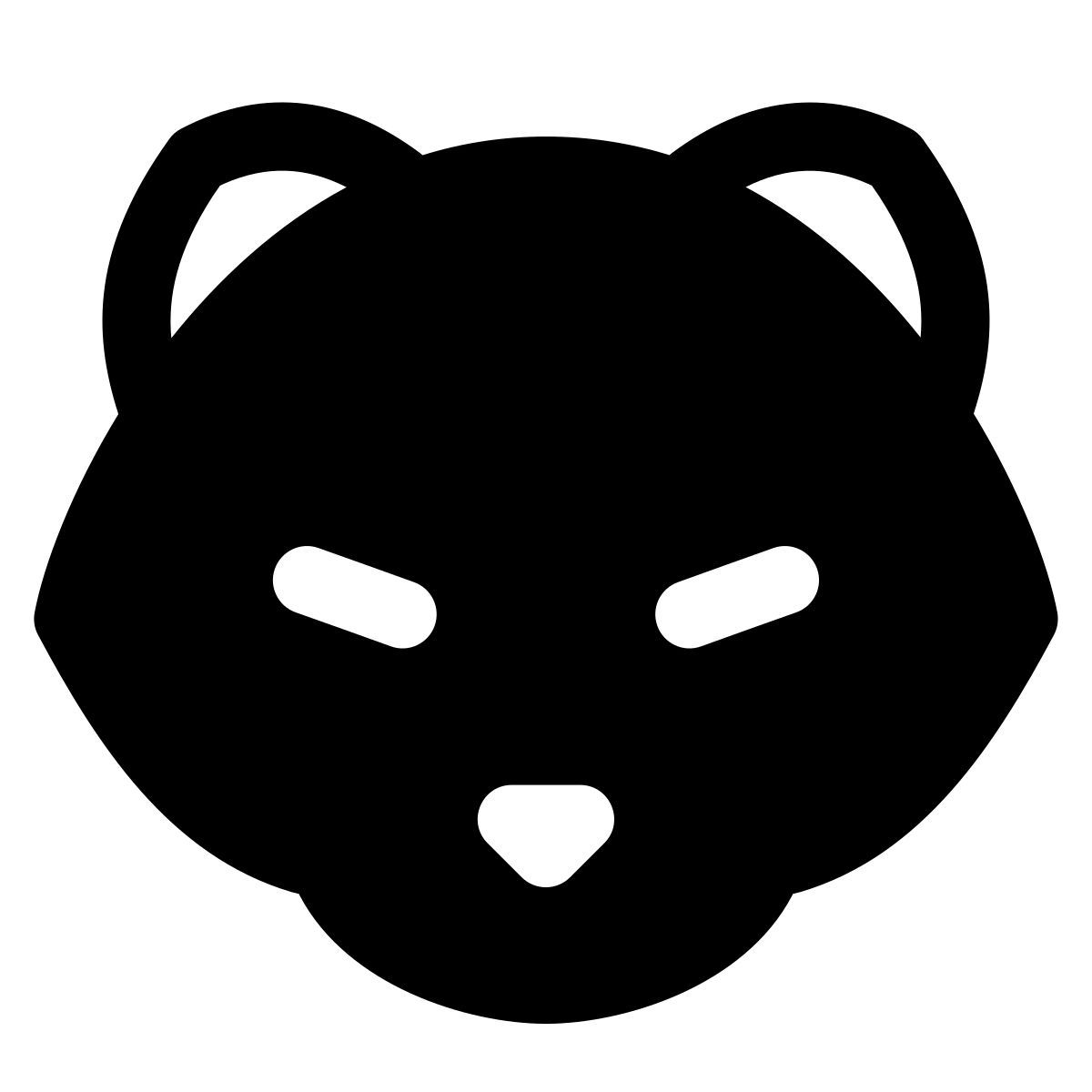 puffy filled style zorro icon
