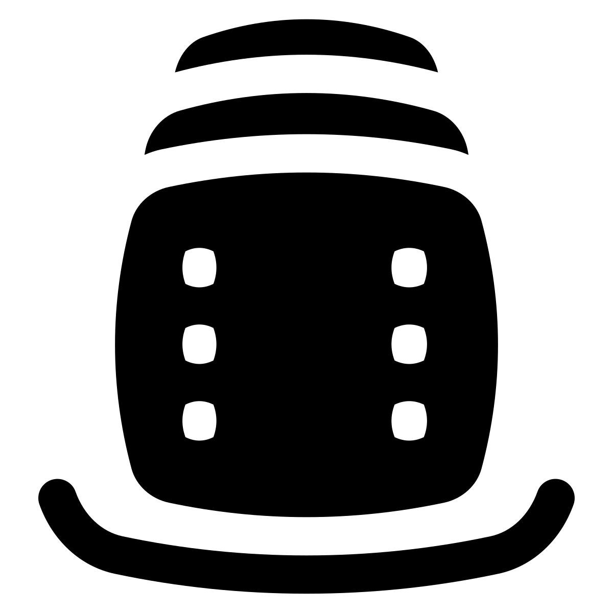 puffy filled style media icon