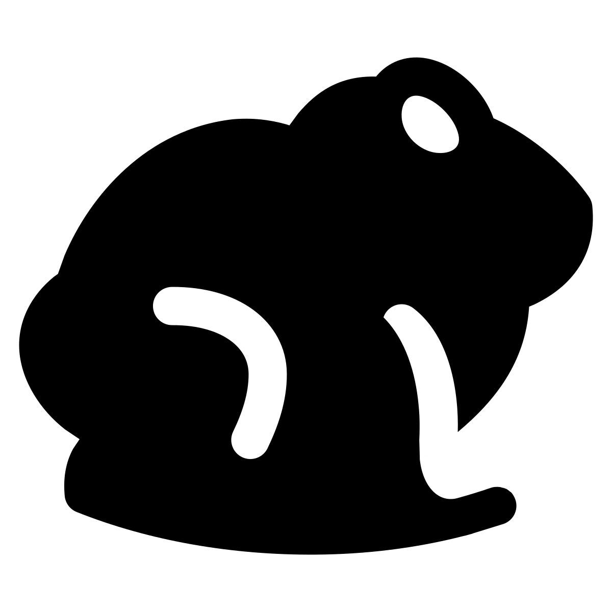 puffy filled style 青蛙 icon