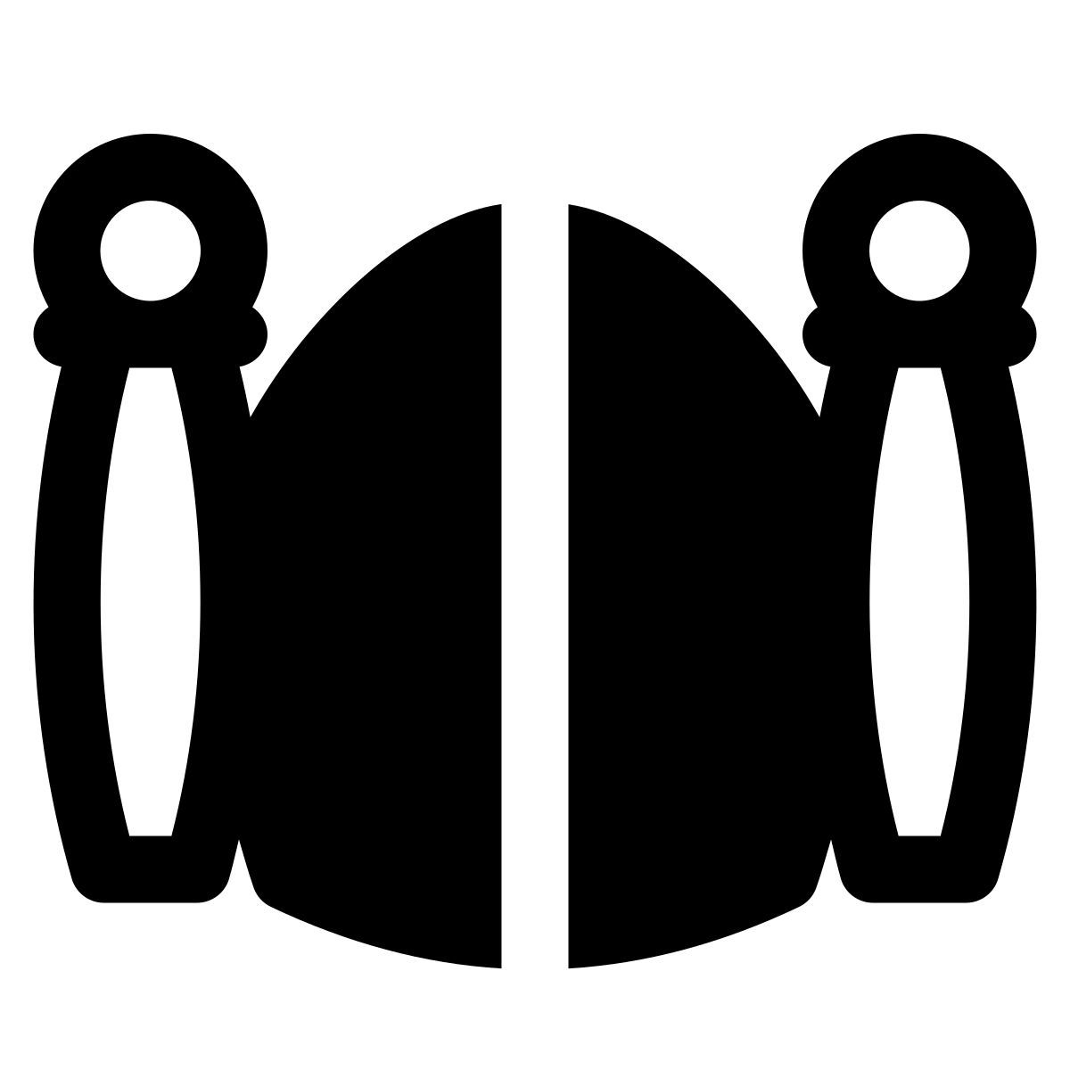 puffy filled style tore icon