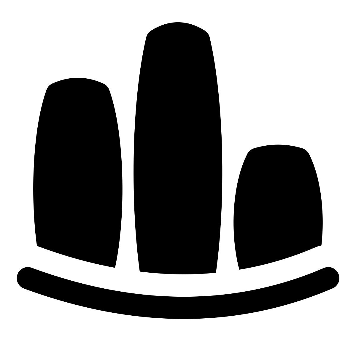 puffy filled style diagramme icon