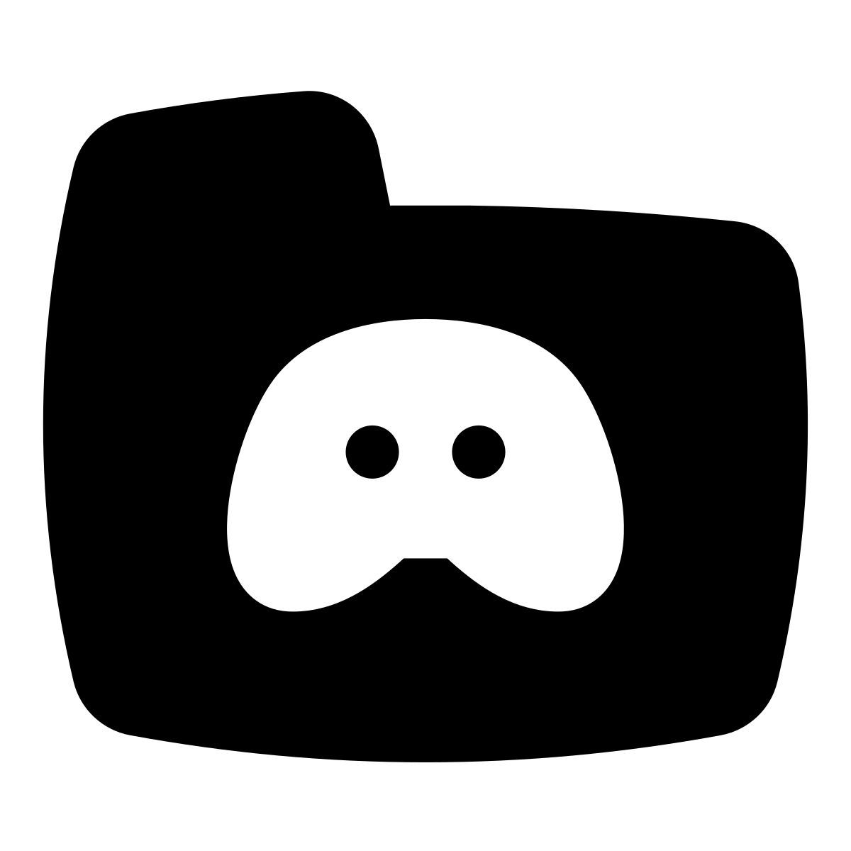 puffy filled style games folder icon