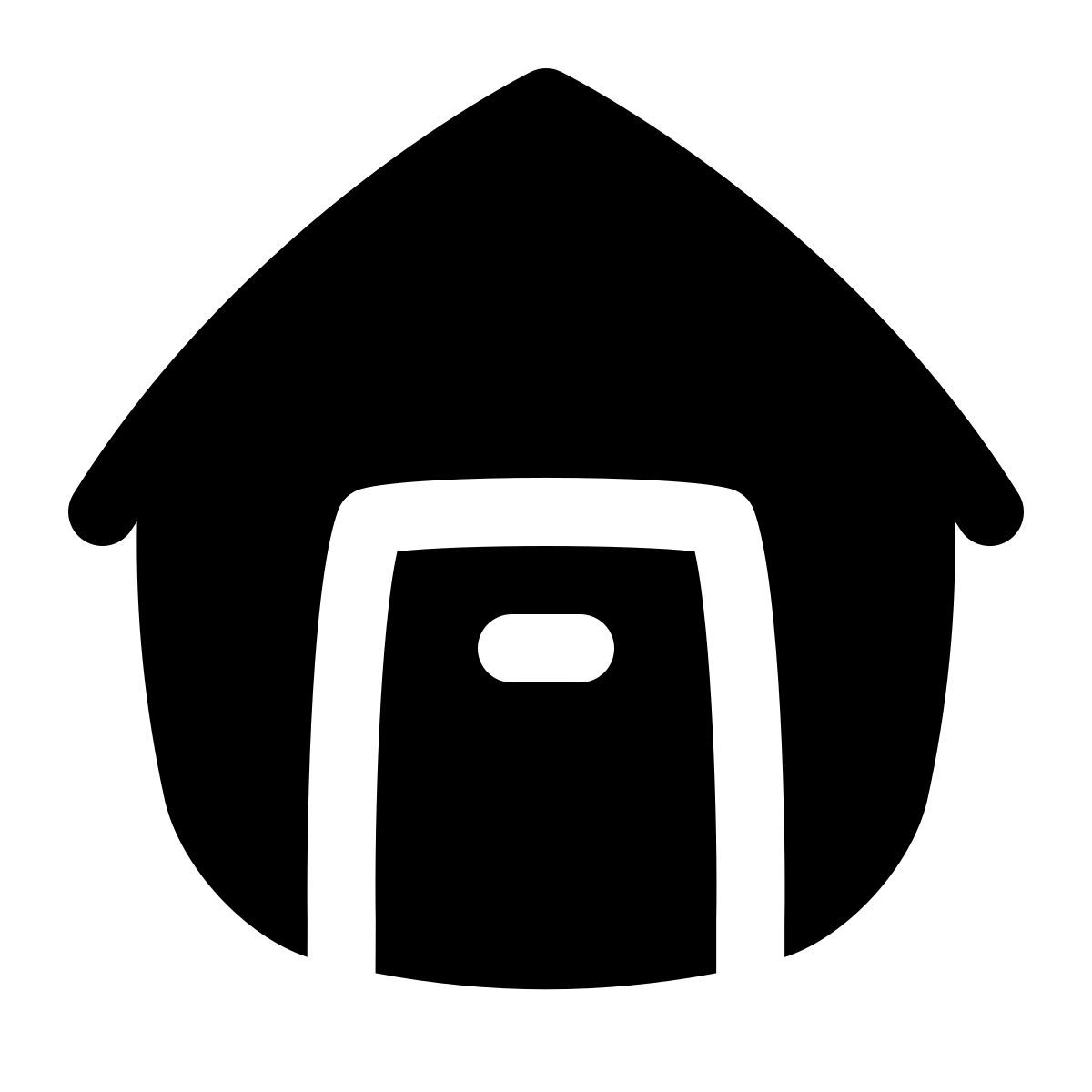 puffy filled style garagentor icon