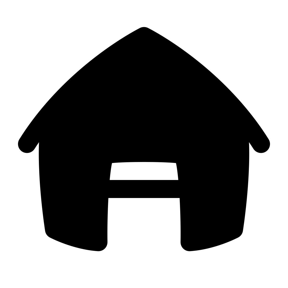 puffy filled style garaje abierto icon