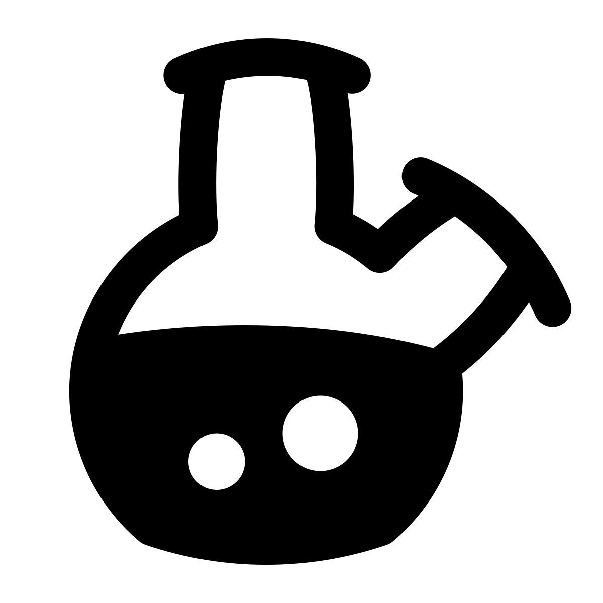 puffy filled style flacon en verre icon