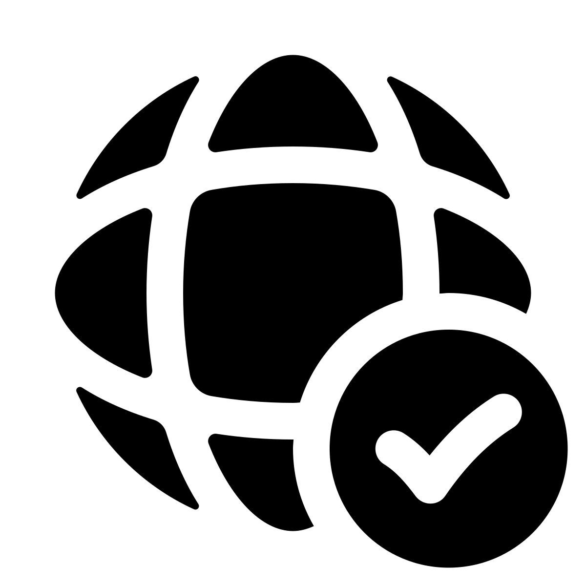 puffy filled style verificado pelo globo icon
