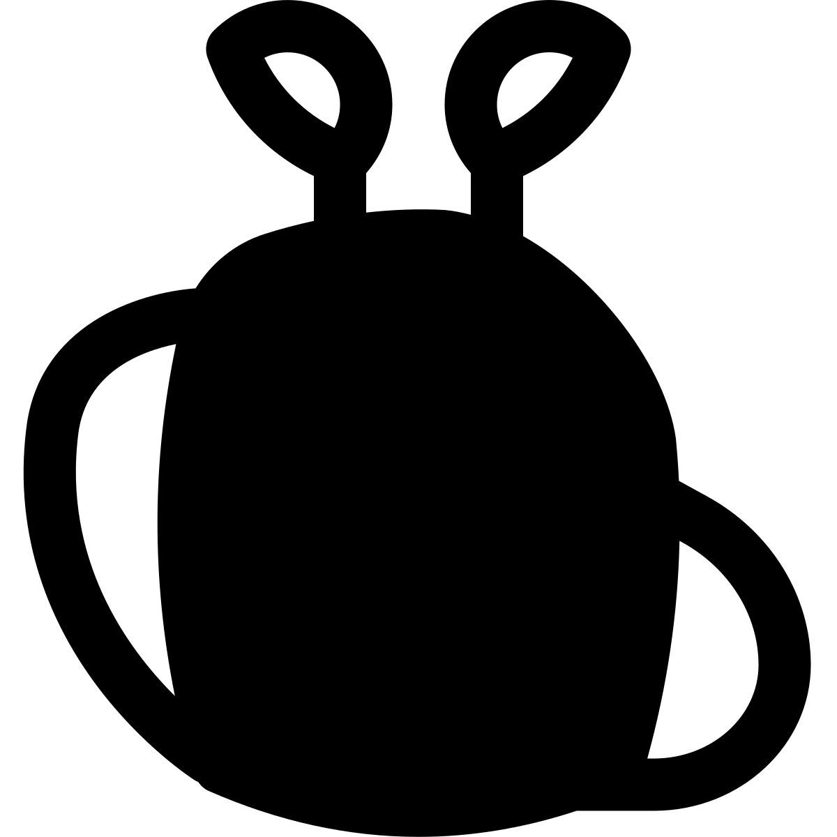 puffy filled style golftasche icon