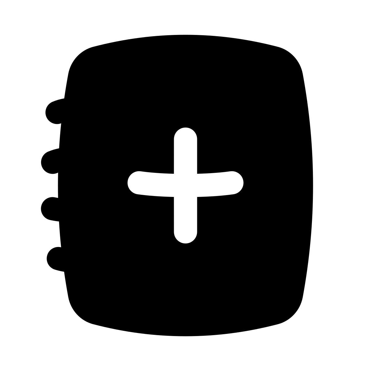 puffy filled style libro de texto icon