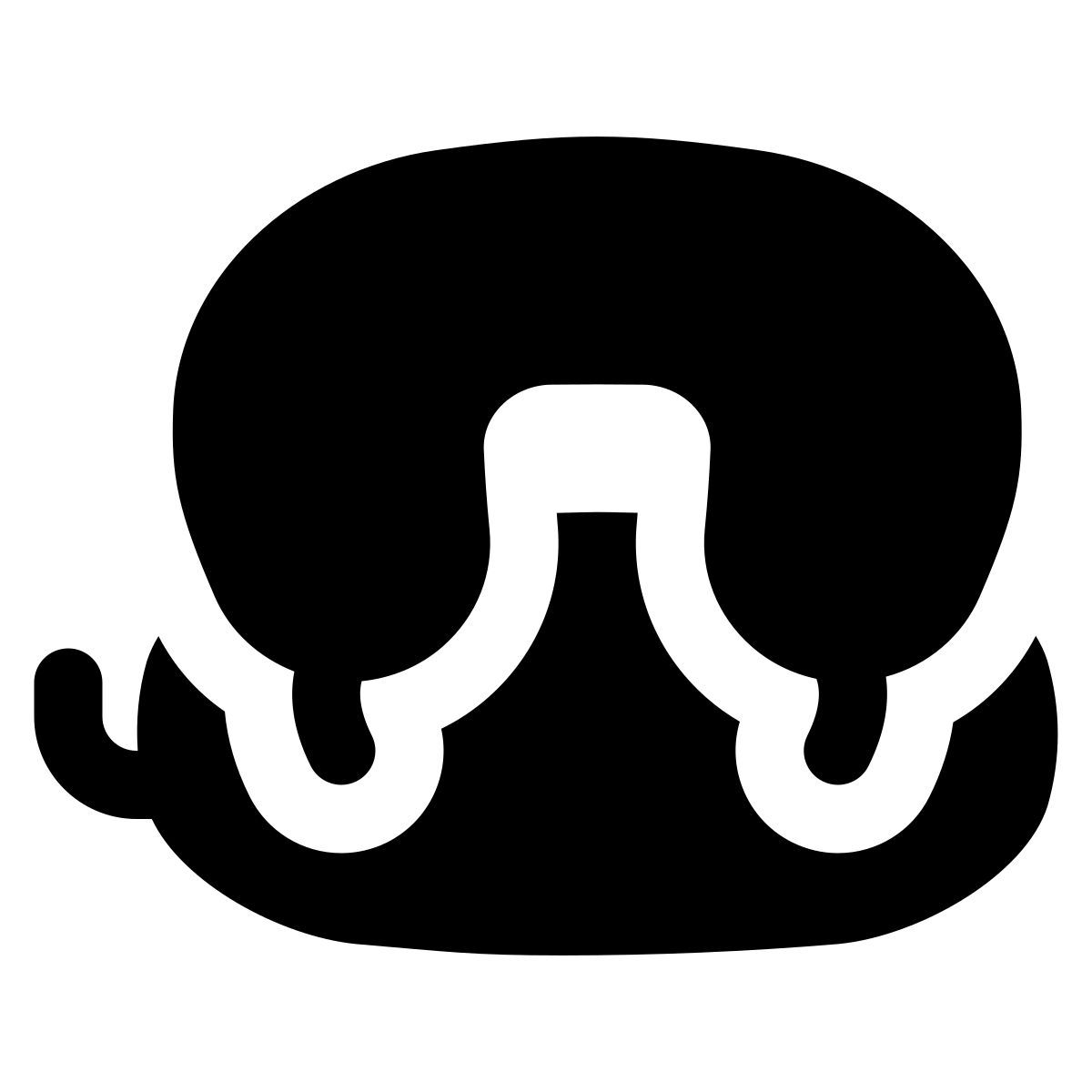 puffy filled style perforatore icon