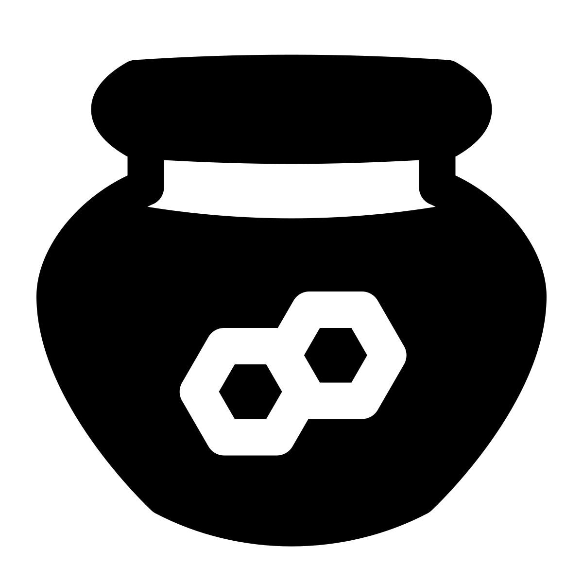 puffy filled style honey icon