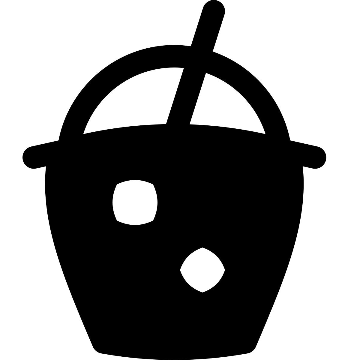 puffy filled style caffè ghiacciato icon