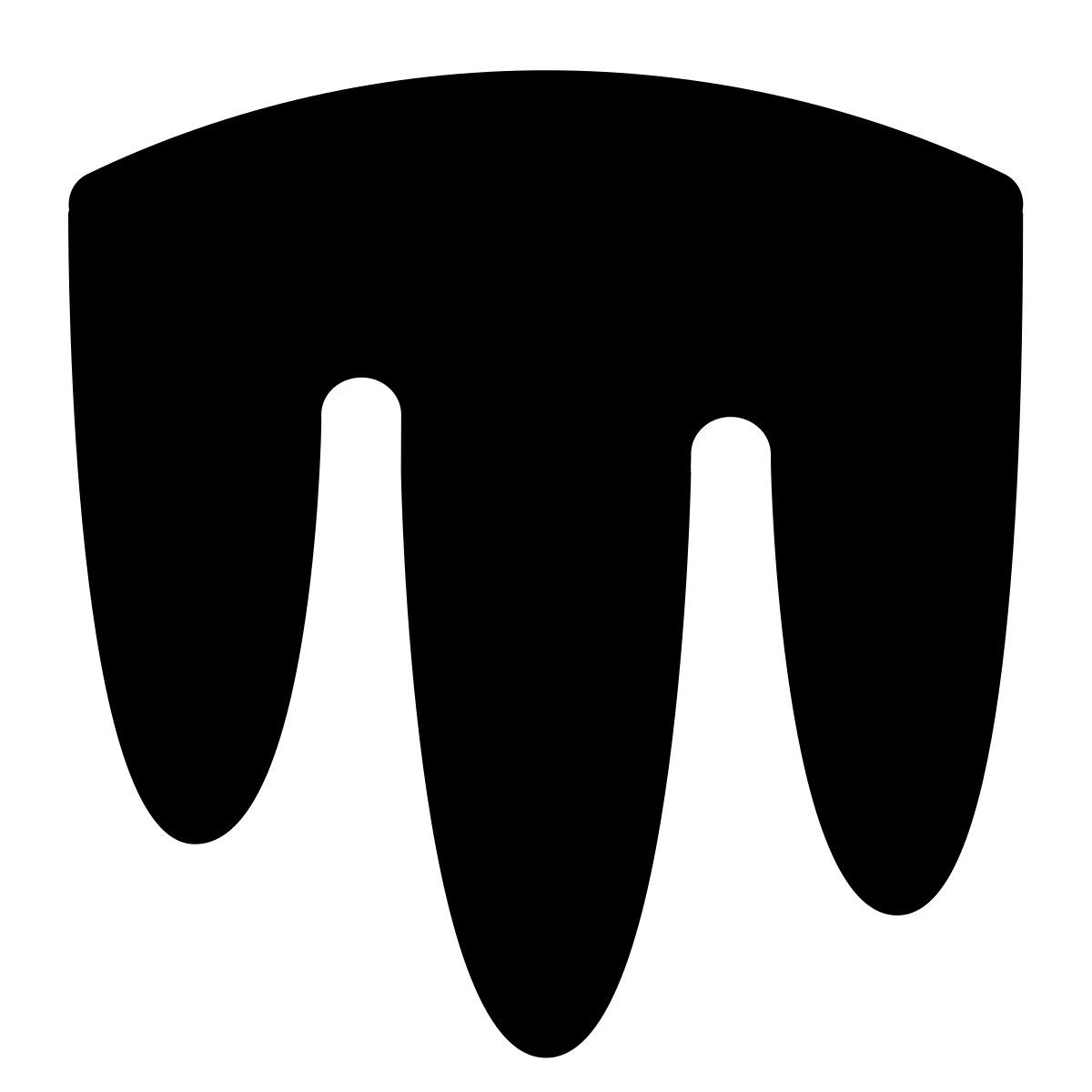 puffy filled style glacial icon