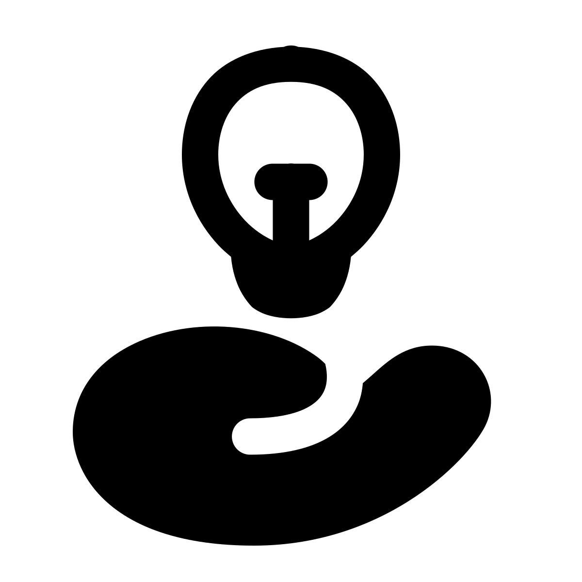 puffy filled style idea sharing icon