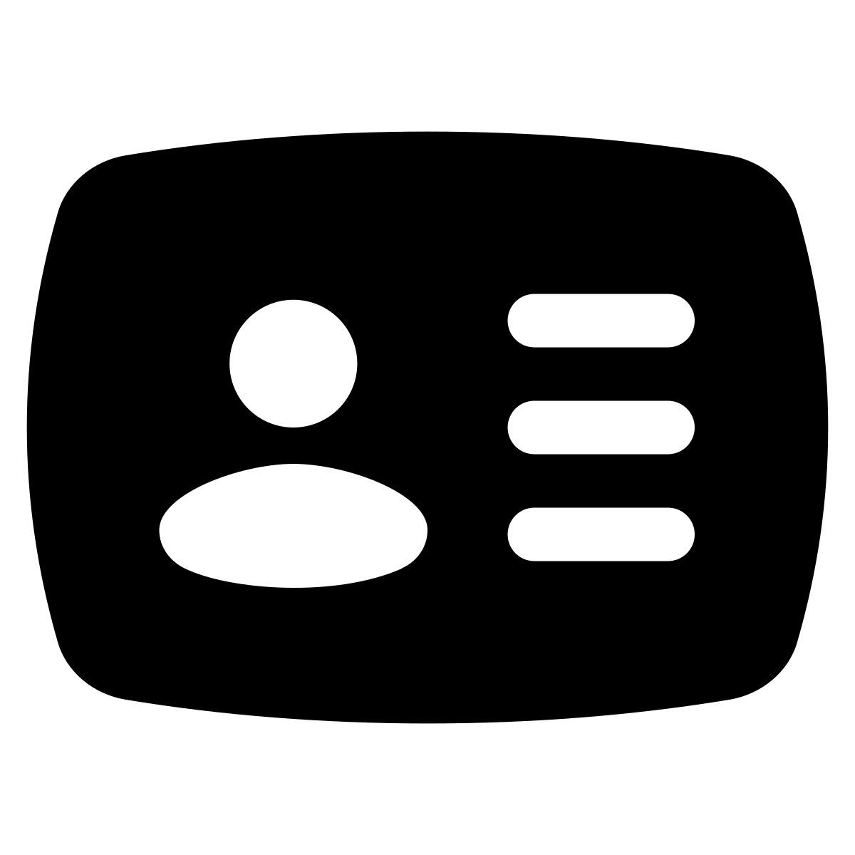 puffy filled style identification documents icon