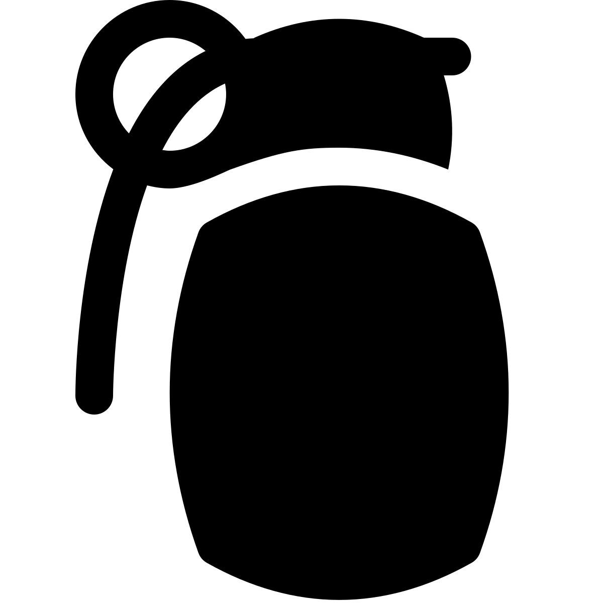 puffy filled style 燃烧弹手榴弹 icon