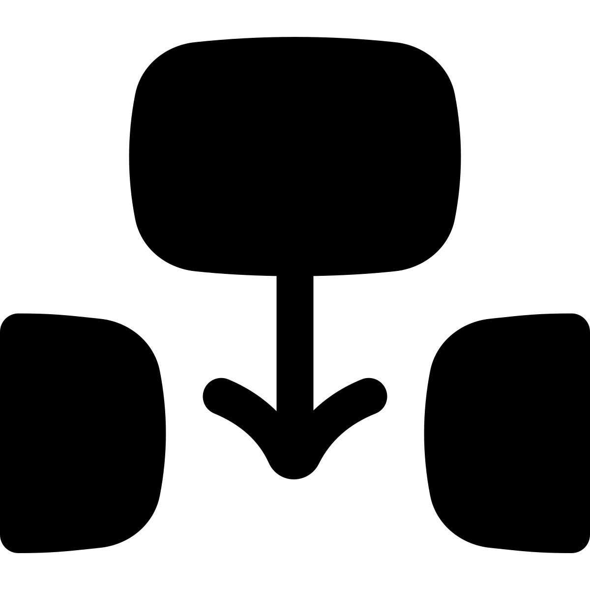 puffy filled style einsteckclip icon