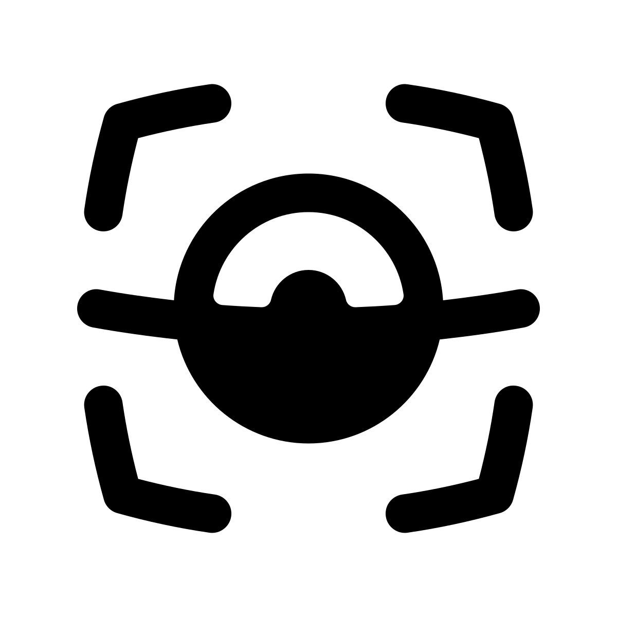 puffy filled style 아이리스 스캔 icon