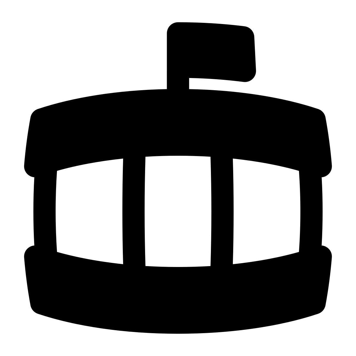 puffy filled style parlamento israeliano icon