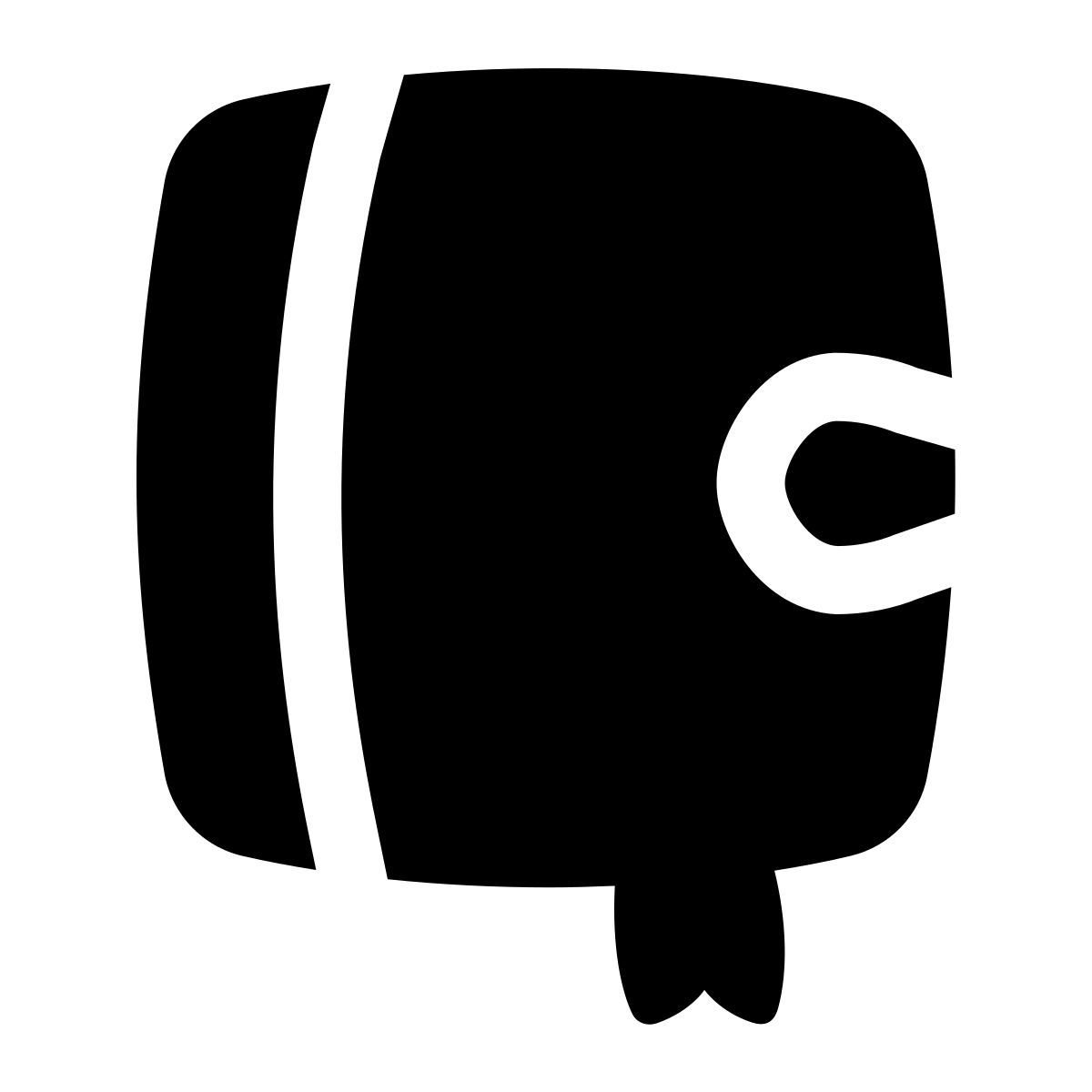 puffy filled style journal icon