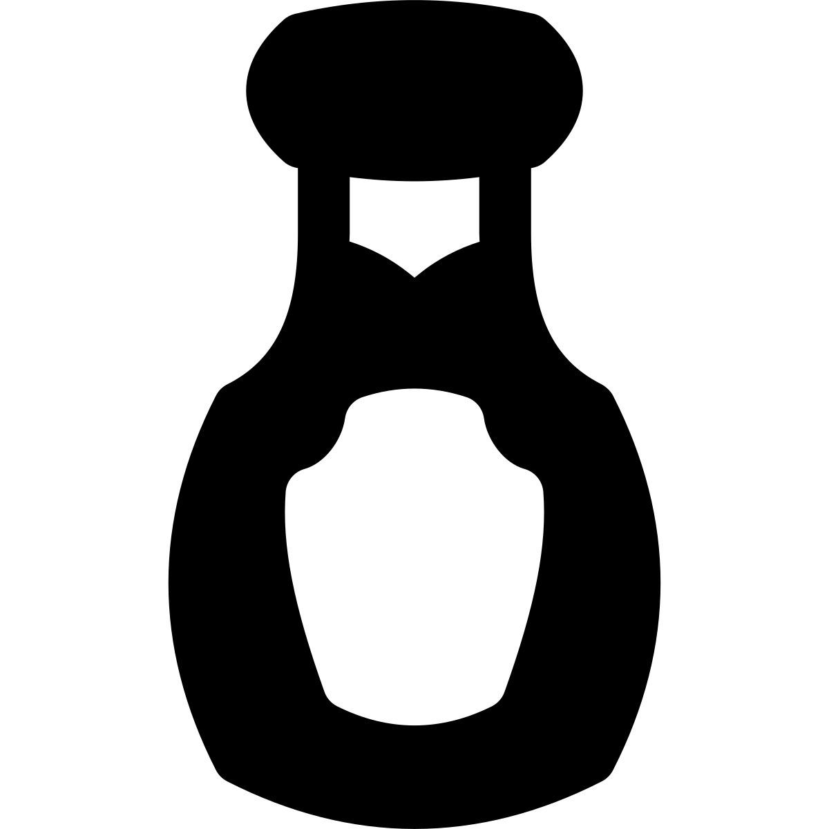 puffy filled style kétchup icon