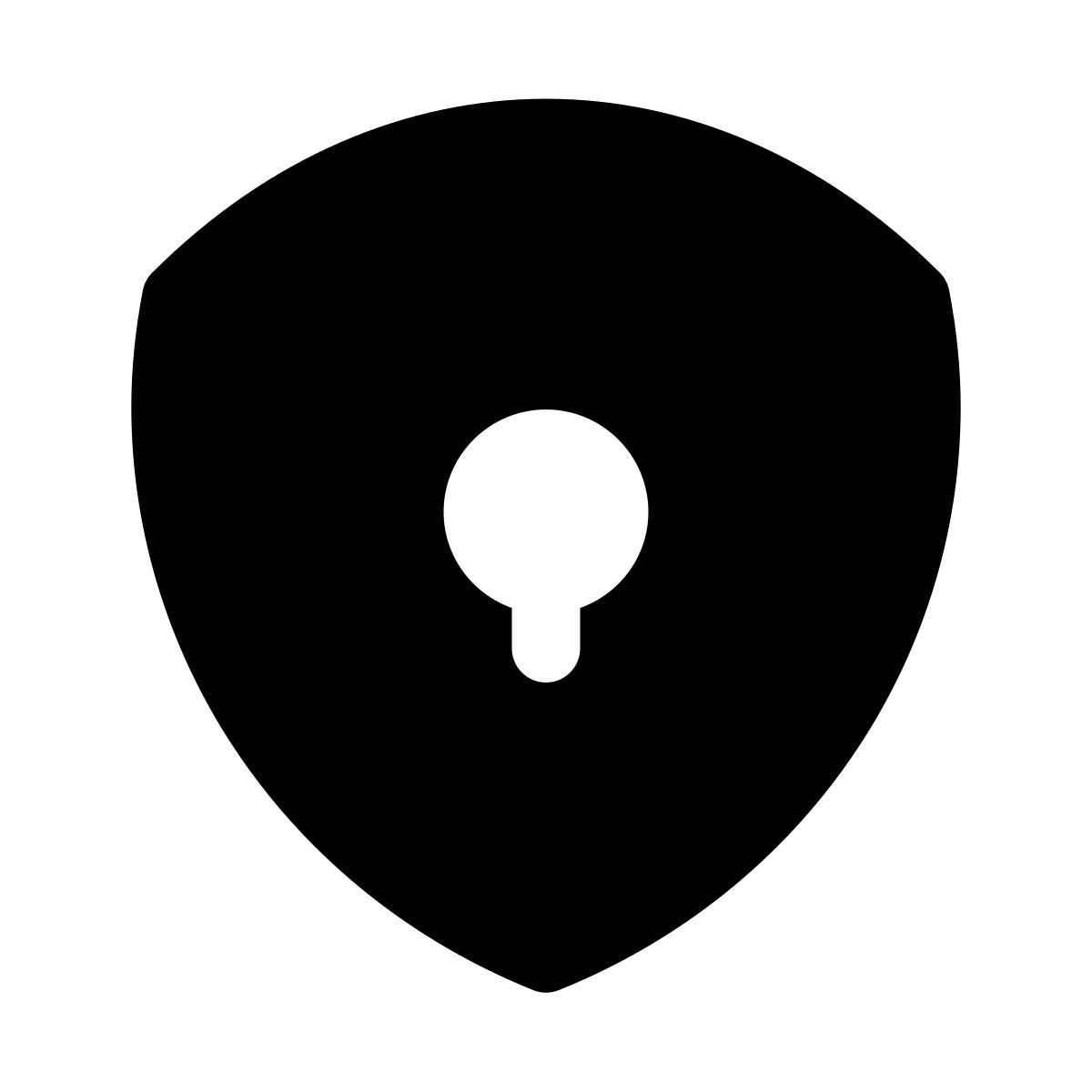 puffy filled style seguridad icon