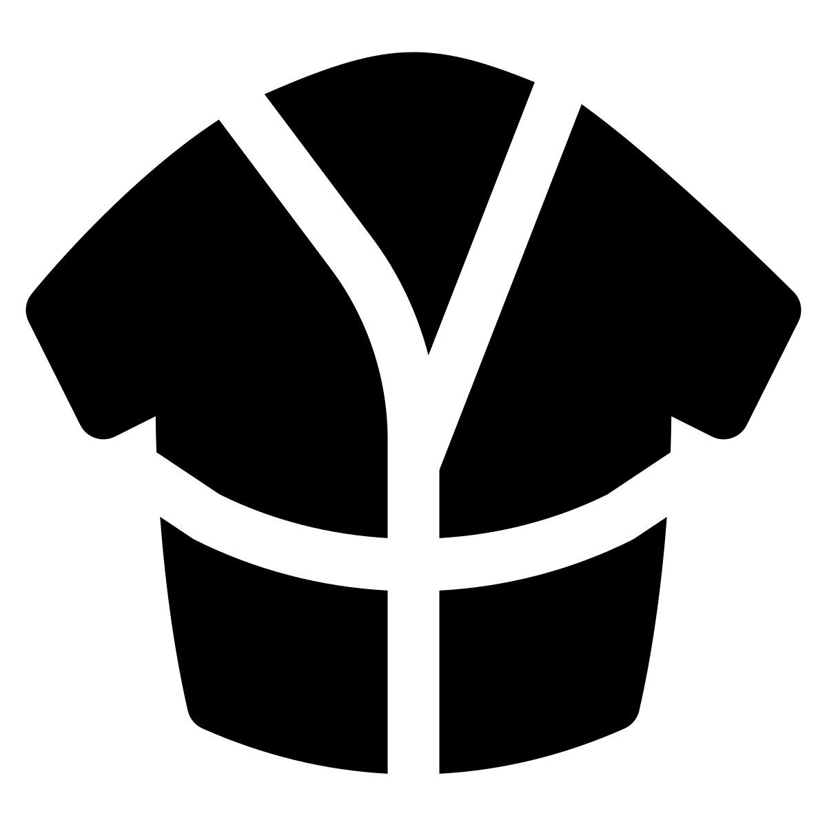 puffy filled style kimono icon