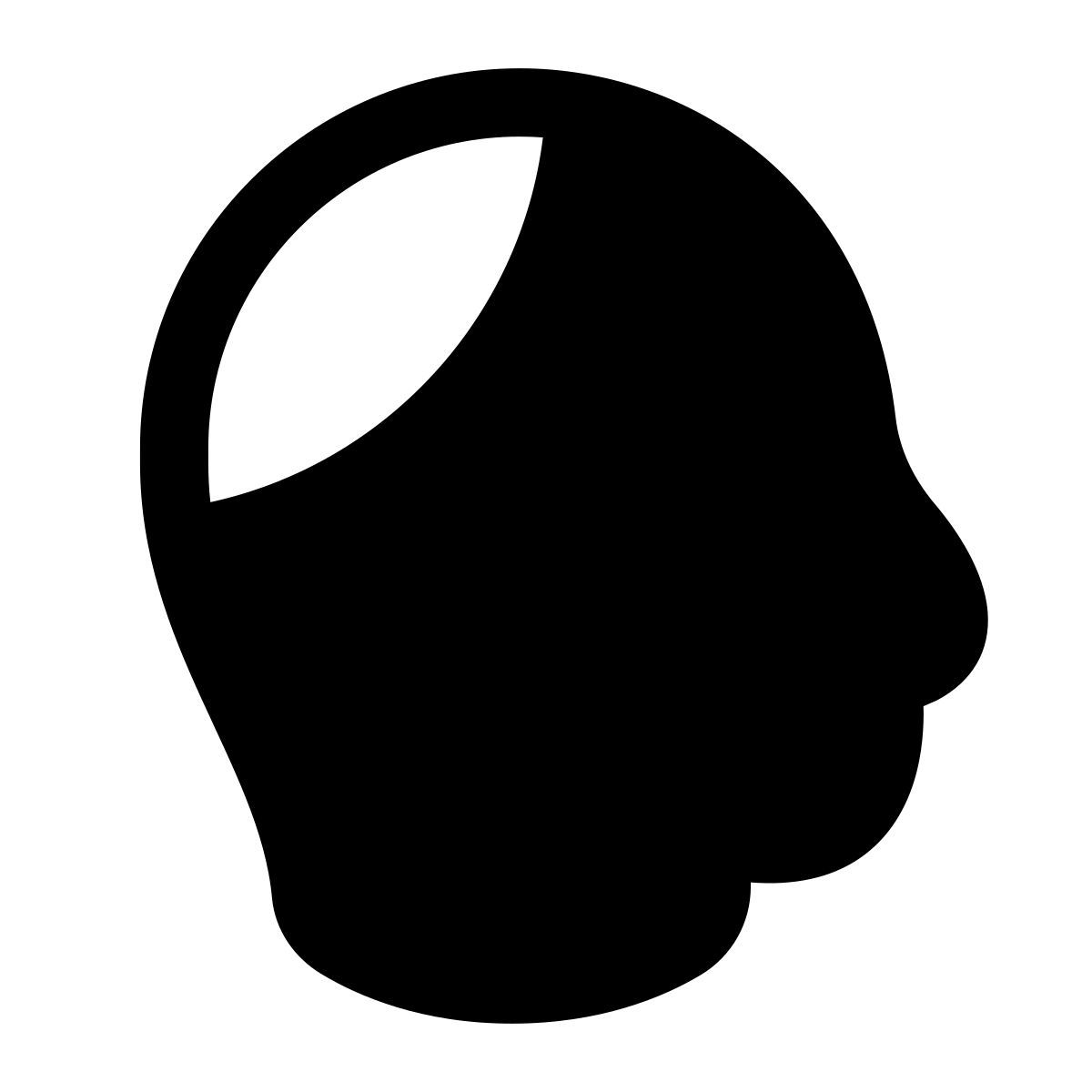 puffy filled style kippah icon