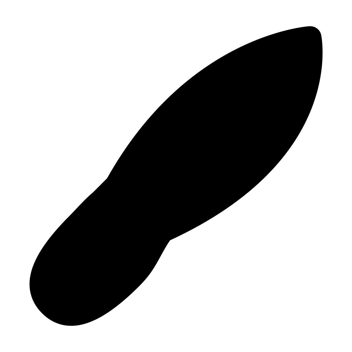 puffy filled style messer icon