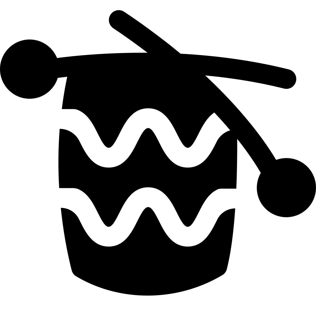 puffy filled style 編み物 icon