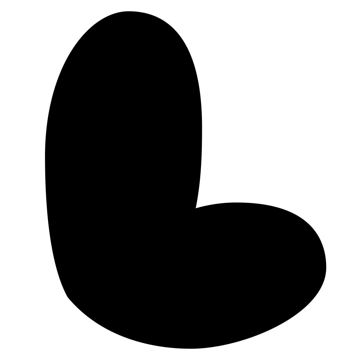 puffy filled style l icon
