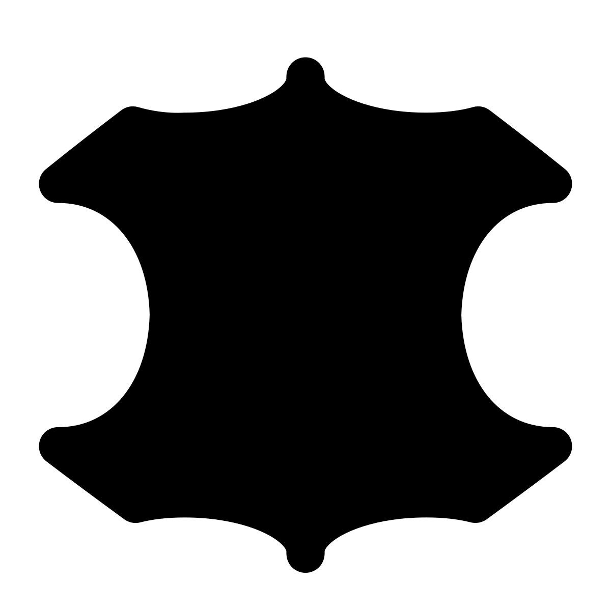 puffy filled style leather icon