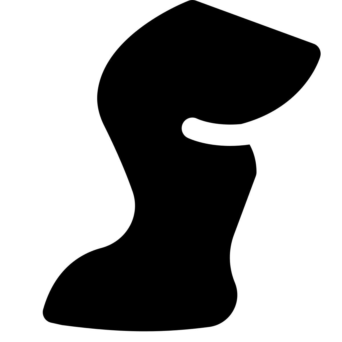puffy filled style нога icon