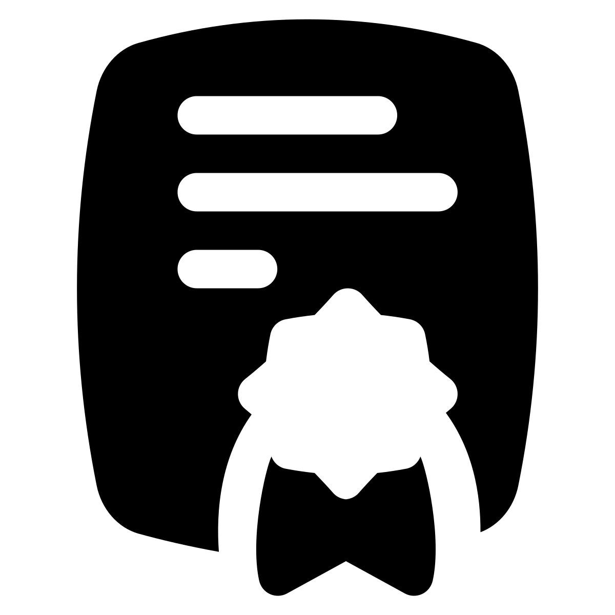 puffy filled style licença icon