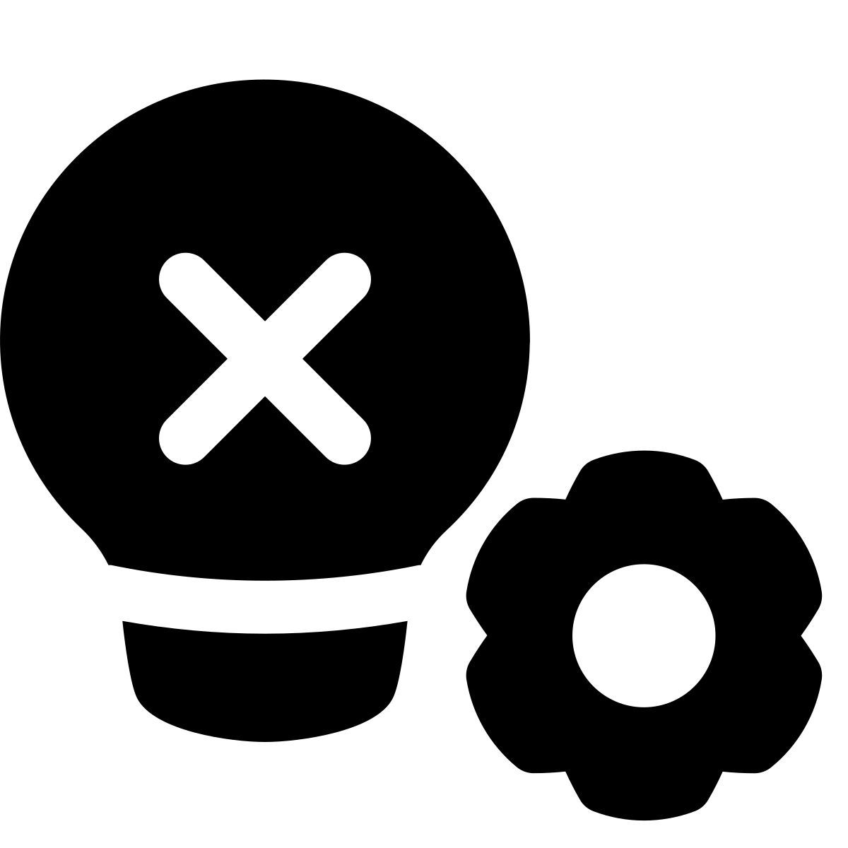 puffy filled style light automation icon