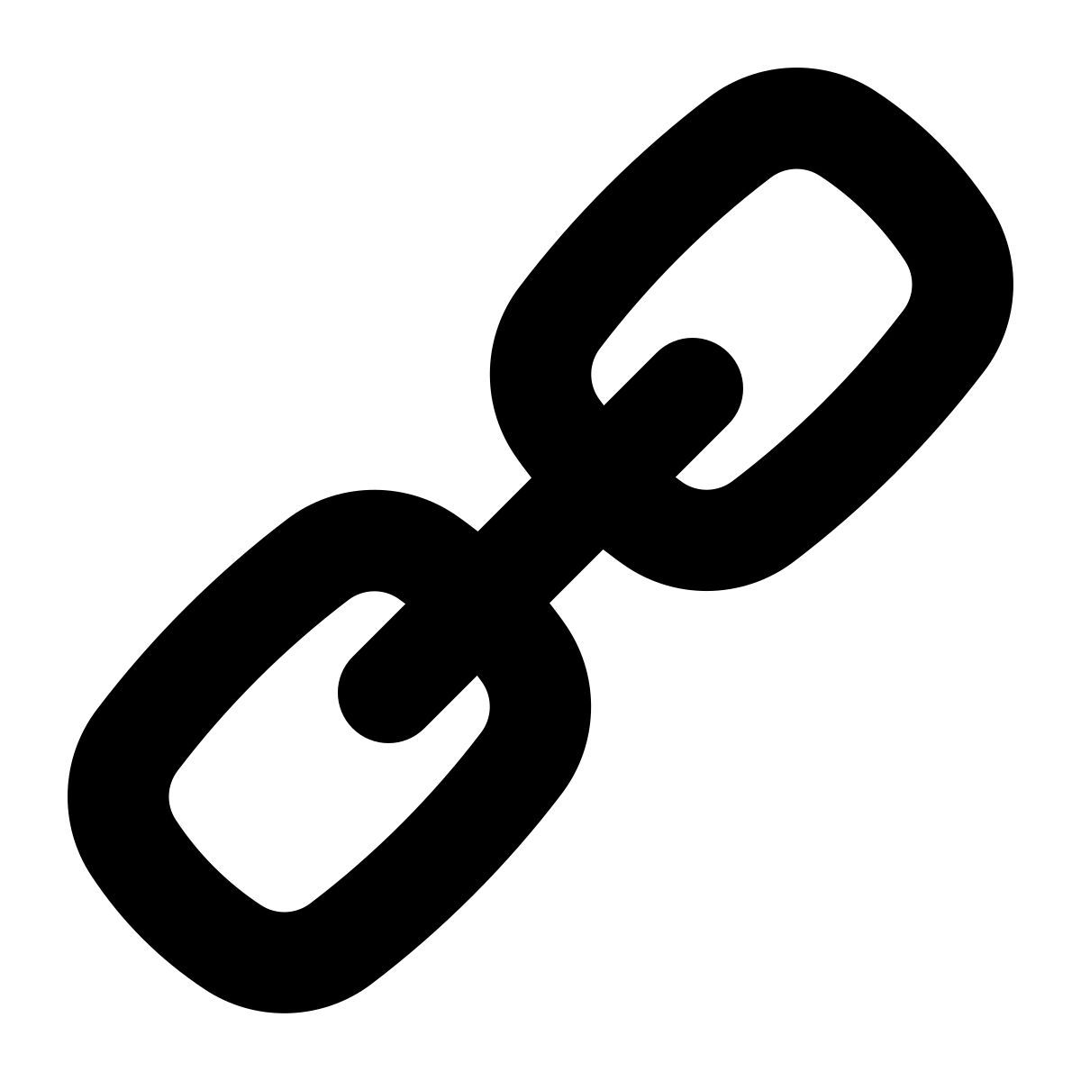 puffy filled style link icon