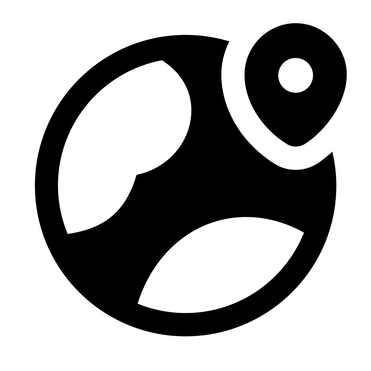 puffy filled style emplacement icon
