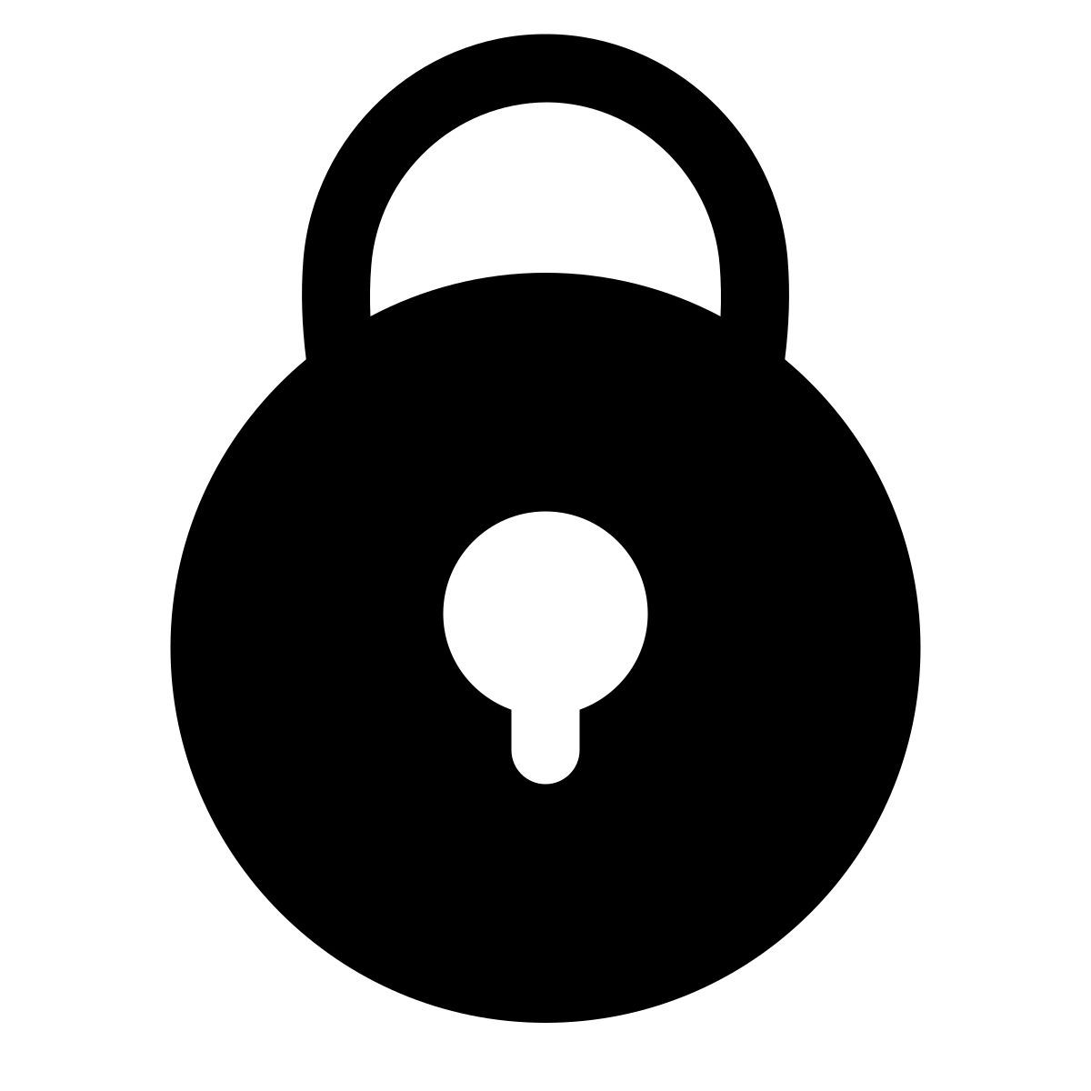 puffy filled style 2 잠금 icon