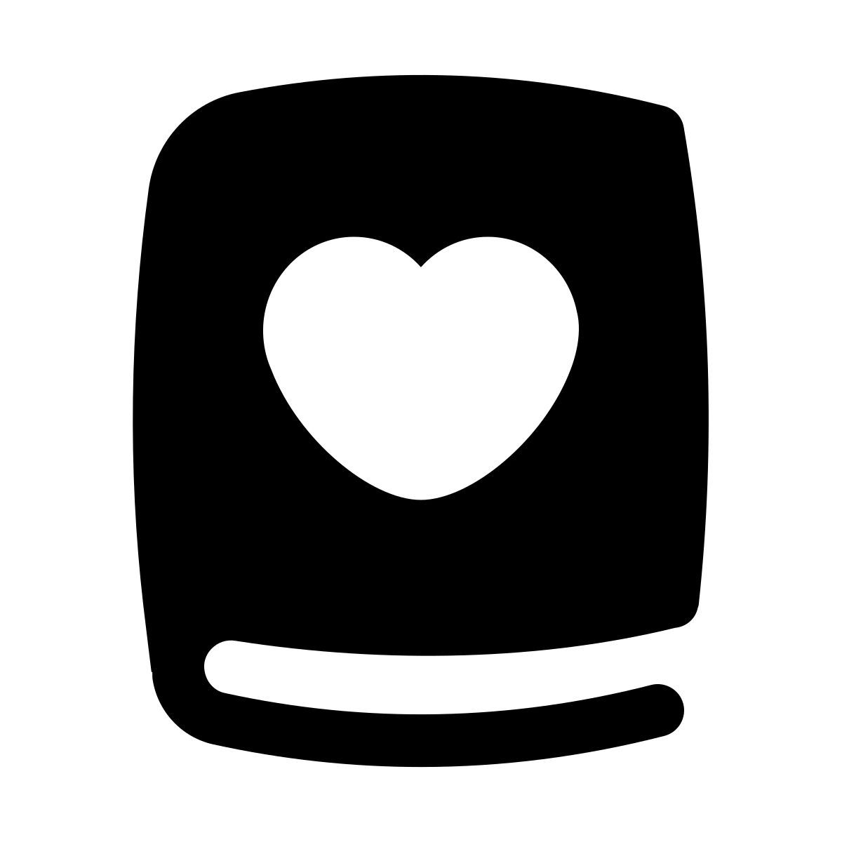 puffy filled style libro d'amore icon