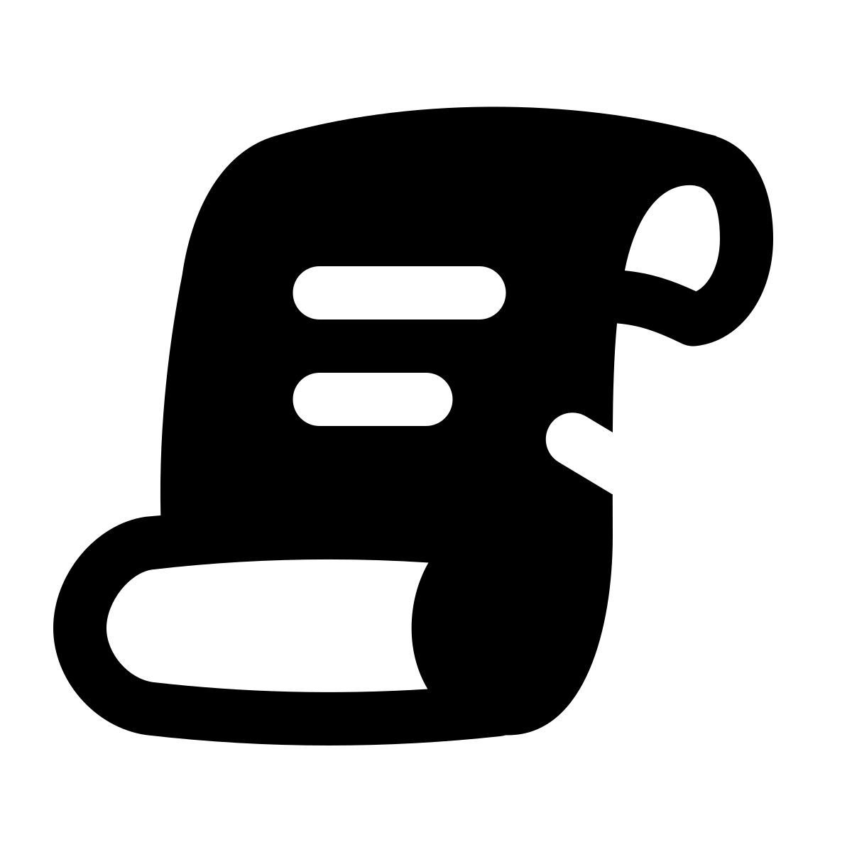 puffy filled style magische schriftrolle icon