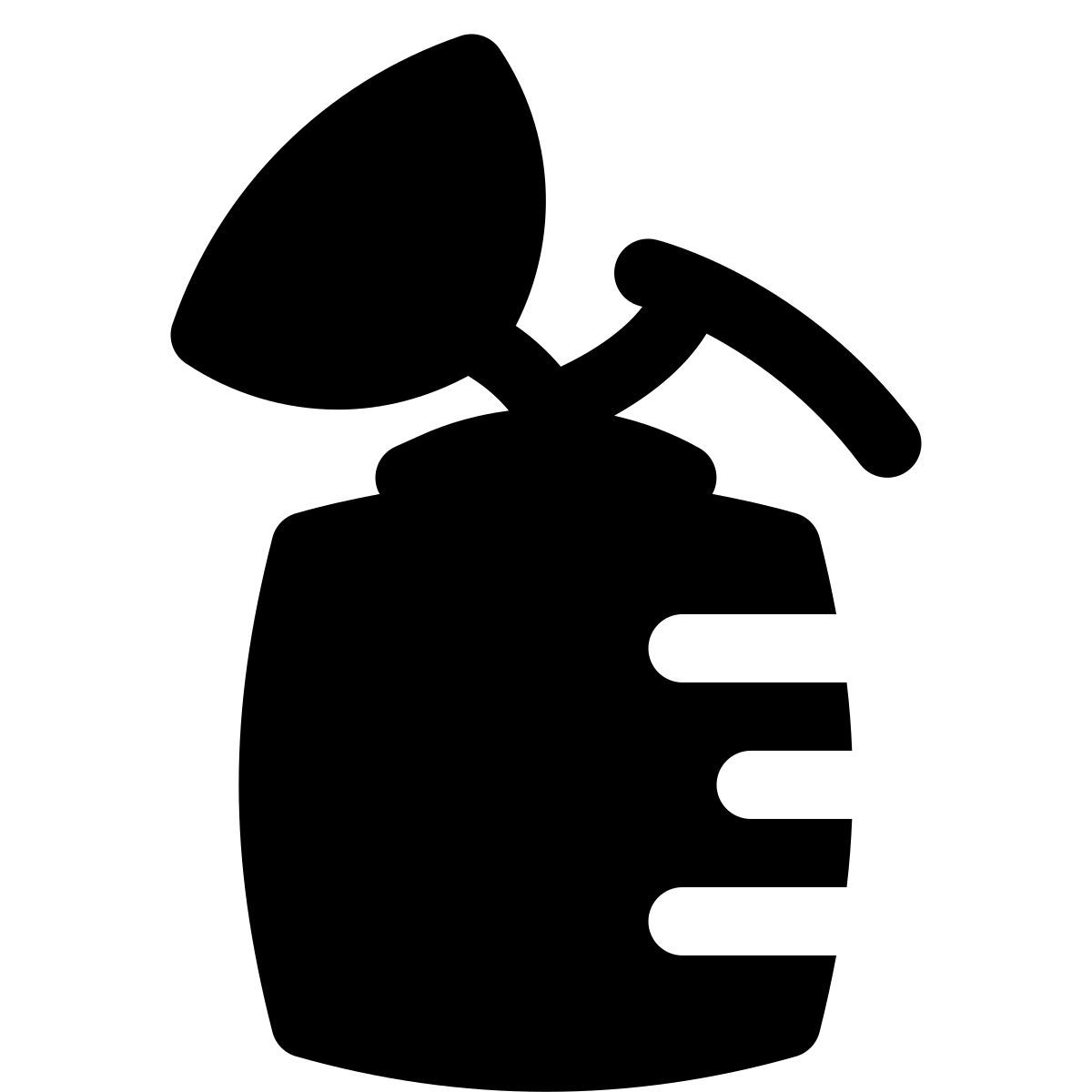 puffy filled style handmilchpumpe icon
