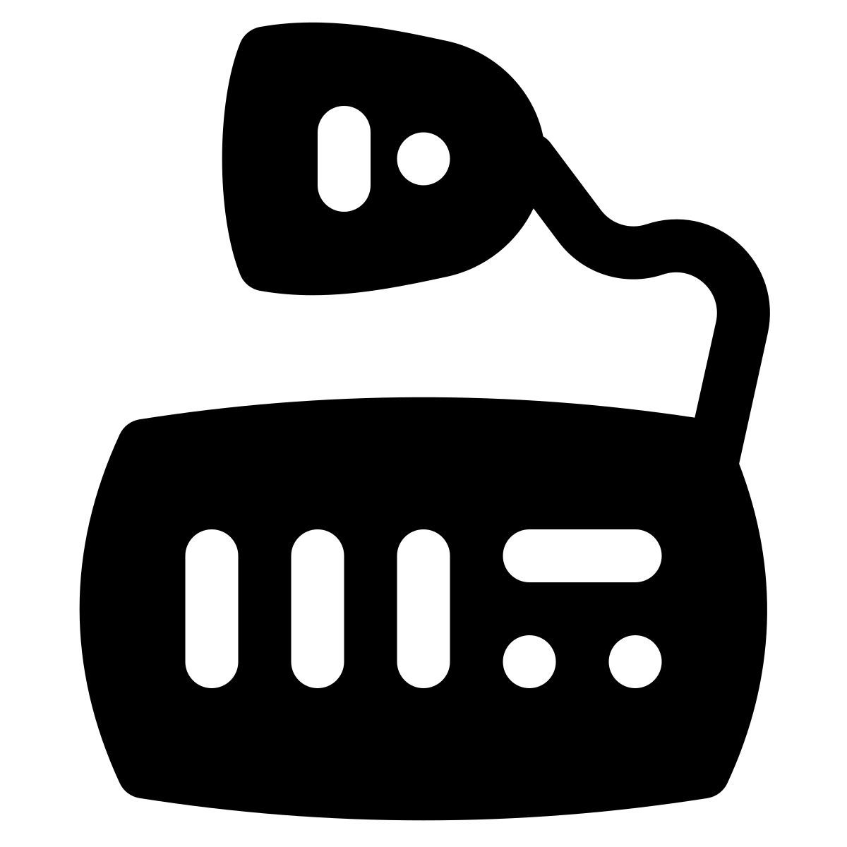 puffy filled style ham radio icon